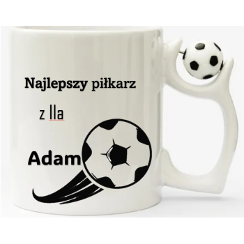 Kubek dla chłopaka piłkarza (dowolne imię)